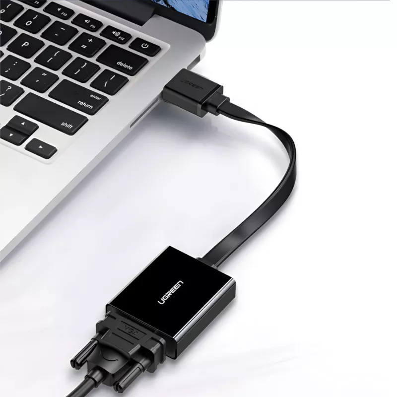 UGREEN Adattatore HDMI a VGA MM103, 25cm, nero