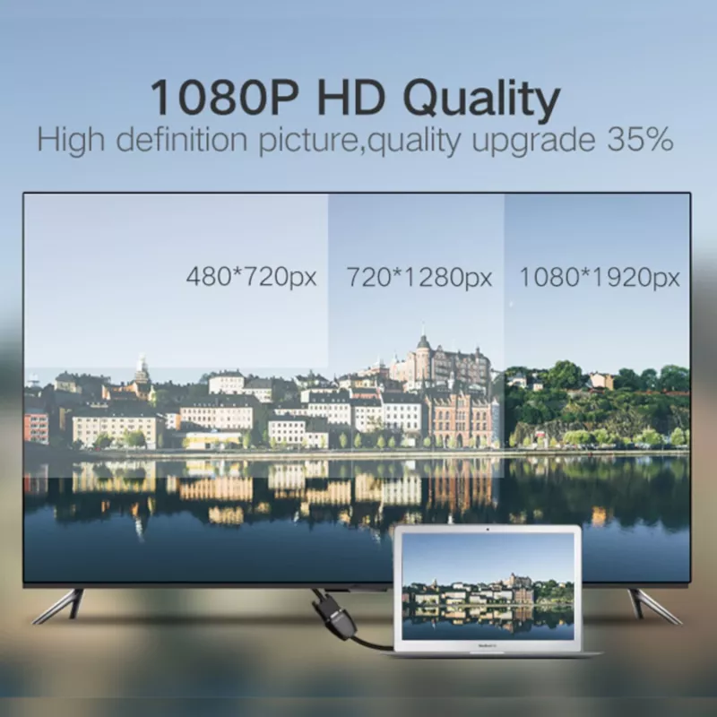 UGREEN Convertitore HDMI a VGA MM105, senza audio, nero