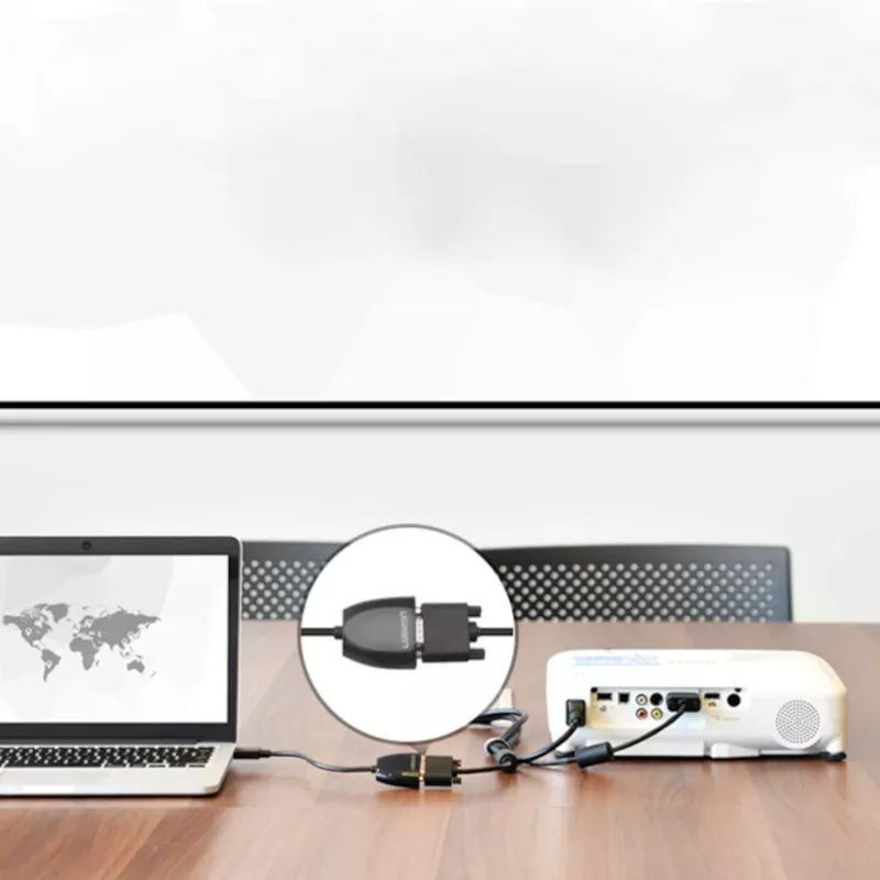 UGREEN Convertitore HDMI a VGA MM105, senza audio, nero