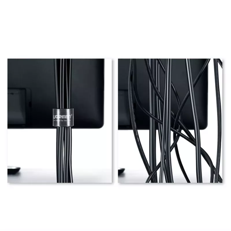 UGREEN LP124 Fascia organizer per cavi 5m nero