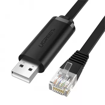 UGREEN CM204 Cavo console USB a RJ45 1,5m nero