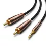 UGREEN Cavo audio 2x RCA (Cinch) a 3,5 mm, 2 m, nero