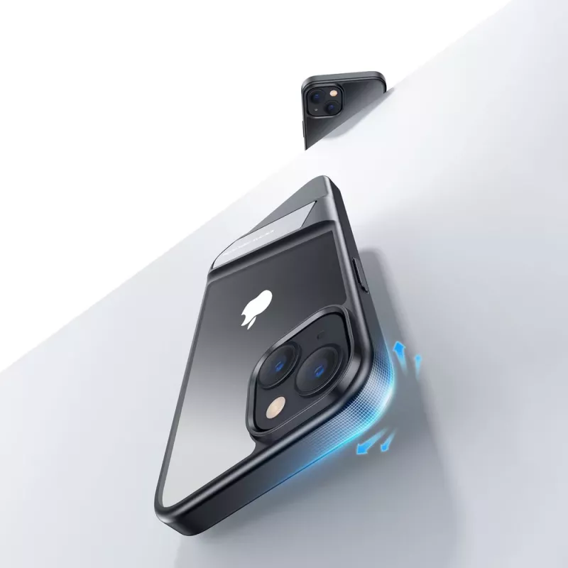 Ugreen LP634 Custodia protettiva con supporto rigida con cornice in gel morbido per iPhone 14 Plus (90925) nero