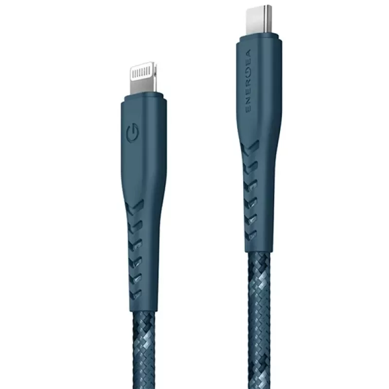 ENERGEA Nyloflex Cavo USB-C a Lightning certificato MFi 1,5m blu
