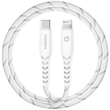 ENERGEA Nyloflex Cavo USB-C a Lightning 1,5m bianco MFI
