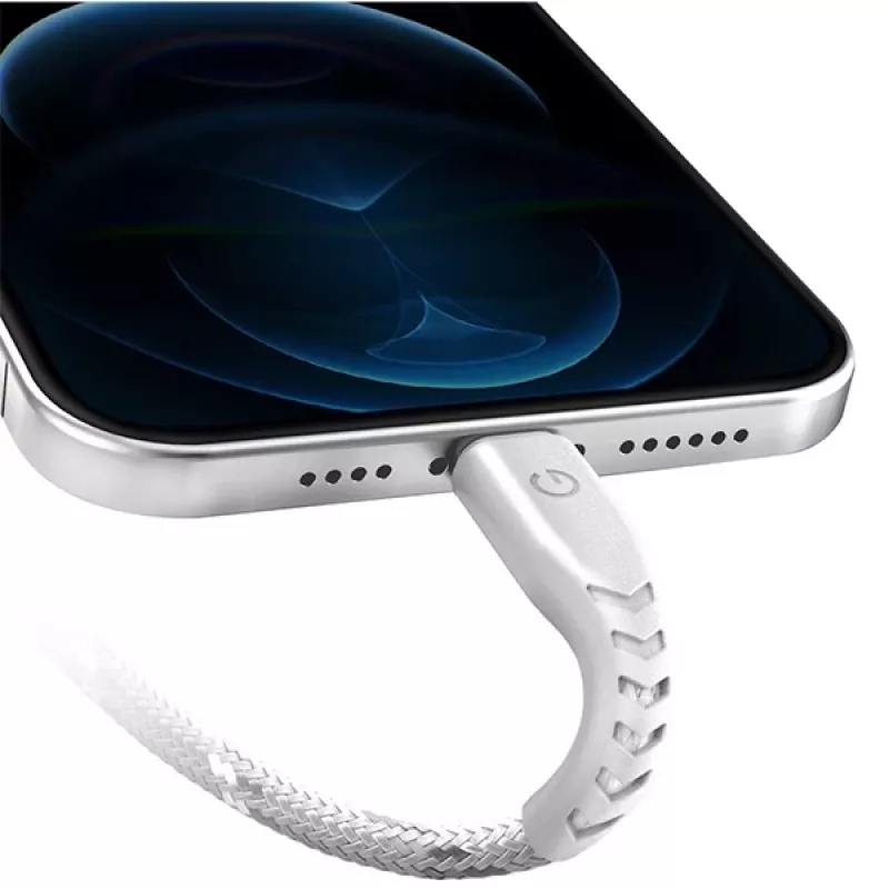 ENERGEA Nyloflex Cavo USB-C a Lightning 1,5m bianco MFI