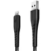 ENERGEA Nyloflex Cavo di ricarica e sincronizzazione USB-A a Lightning C89 MFi 1,5m nero