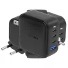 ENERGEA Travelite GAN100 Caricabatterie GaN USB-C 100W 3C1A nero US+EU