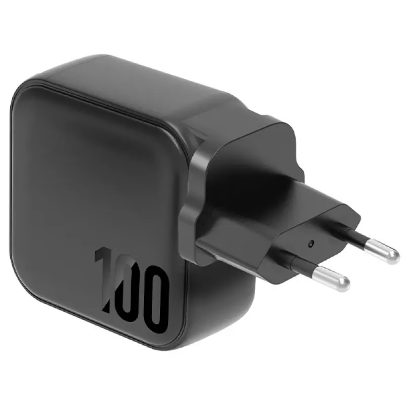 ENERGEA Travelite GAN100 Caricabatterie GaN USB-C 100W 3C1A nero US+EU