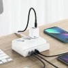USAMS 65W Super SiFast Charging presa di estensione USB EU bianco CC160TC01 (US-CC160)