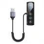 USAMS Hub USB-C 3x USB 3.0 + HDMI + USB-C PD 100W, nero