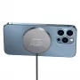 USAMS caricabatterie wireless magnetico 15W alluminio nero US-CD183