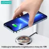 USAMS caricabatterie wireless magnetico 15W alluminio nero US-CD183