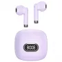 USAMS IA II Series True Wireless Bluetooth 5.3 Earbuds, lilla, TWS, in-ear, IPX4, 28h autonomia, USB-C