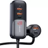 USAMS C40 caricabatterie per auto 3xUSB+2xUSB-C 165W ricarica rapida PD+QC nero CC213CC01 (US-CC213)