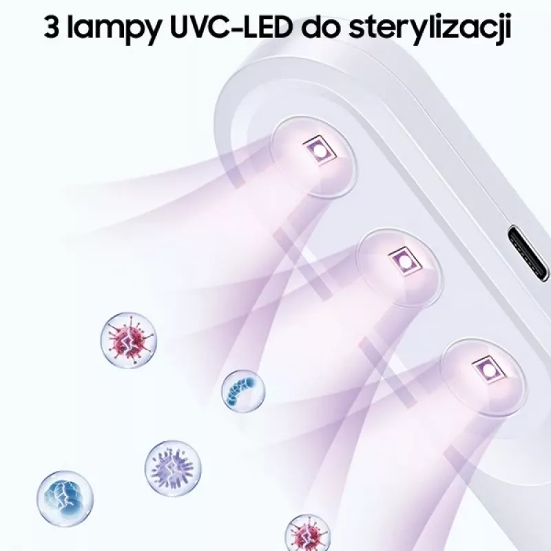 USAMS mini sterilizzatore UV-C portatile bianco ZB159XDD01 (US-ZB159)