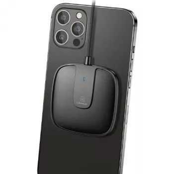 USAMS US-CD153 Caricatore wireless magnetico 15W per iPhone 12 serie nero
