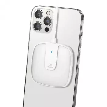 USAMS US-CD153 Caricatore magnetico 15W per iPhone 12/13/14/15 serie - bianco