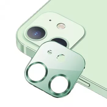 USAMS Vetro lente fotocamera per iPhone 12 metallo verde/verde BH703JTT04 (US-BH703)
