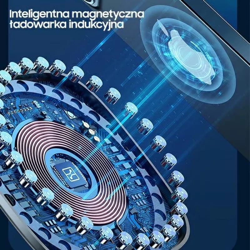 USAMS US-CD160 Caricatore wireless magnetico 15W alluminio argento per iPhone 12/13/14/15 serie