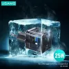 USAMS T42 Mini 25W Caricatore rapido USB-C PD3.0 (solo testa) nero CC140TC01