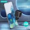 USAMS T42 Mini 25W Caricatore rapido USB-C PD3.0 (solo testa) nero CC140TC01