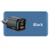 USAMS Caricatore rapido USB-C + USB-A 33W PD3.0 QC3.0 nero CC152TC01