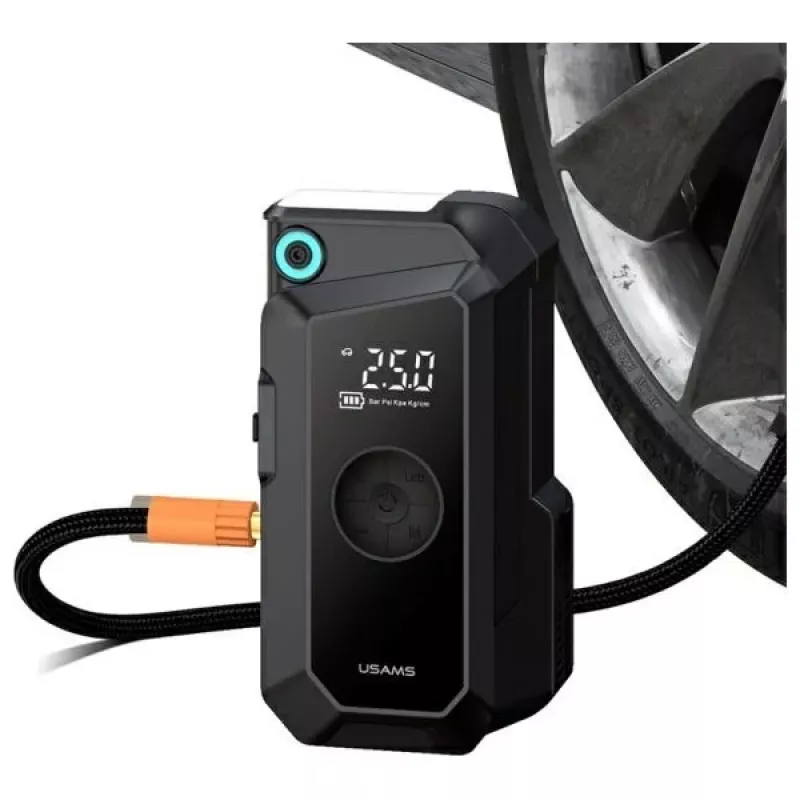 USAMS Jumpstarter Power bank 8000mAh con torcia LED nero ZB287