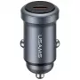 USAMS Caricabatterie da auto 30W PD in alluminio