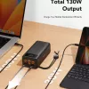 VEGER powerbank Tank Boost PD QC3.0 5A 130W 56000 mAh nero W5001C