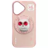 Nimmy Glasses Cool Cat Cover MagSafe per iPhone 16, rosa