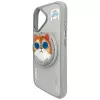 Nimmy Glasses Cool Cat Cover MagSafe per iPhone 16, grigio