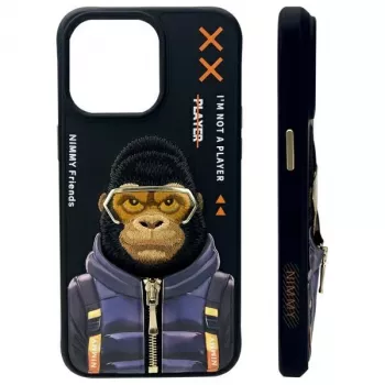 Nimmy Cool&Cute 2.0 Monkey custodia per Apple iPhone 15 Pro 6,1
