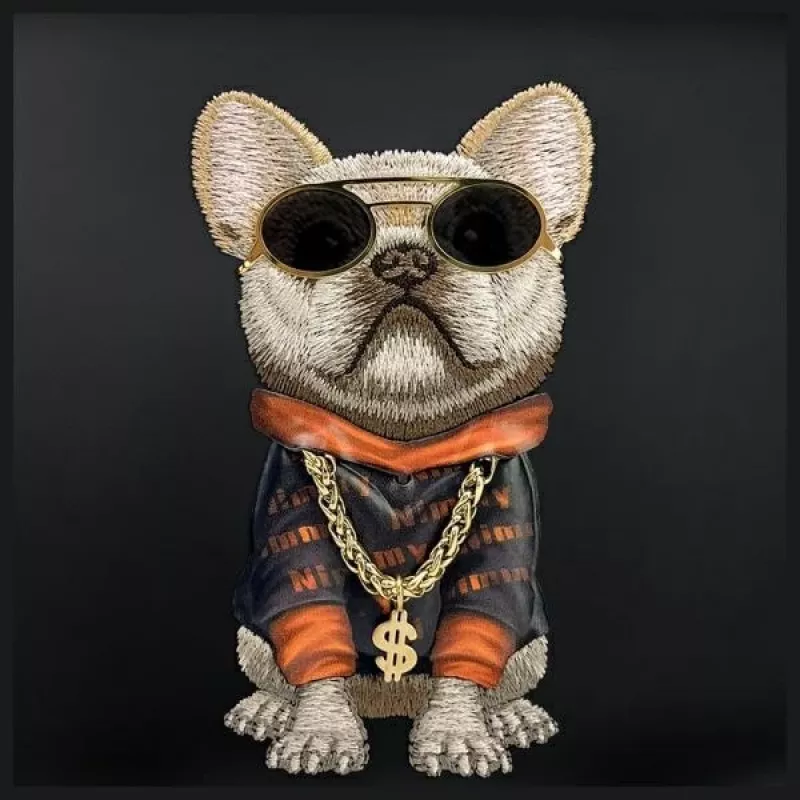 Nimmy Crossbody Bag Cool Dog with Glasses nero