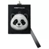 Nimmy set 3-in-1: pochette per telefono + portafoglio + custodia tracker, nero, Big Eyed Pet 2.0 Panda