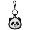 Nimmy set 3-in-1: pochette per telefono + portafoglio + custodia tracker, nero, Big Eyed Pet 2.0 Panda