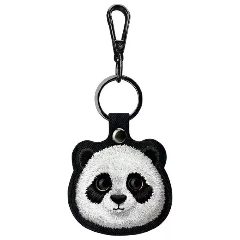 Nimmy set 3-in-1: pochette per telefono + portafoglio + custodia tracker, nero, Big Eyed Pet 2.0 Panda