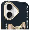 Nimmy Cover per iPhone 16 6.1 nero Glasses Cool Dog
