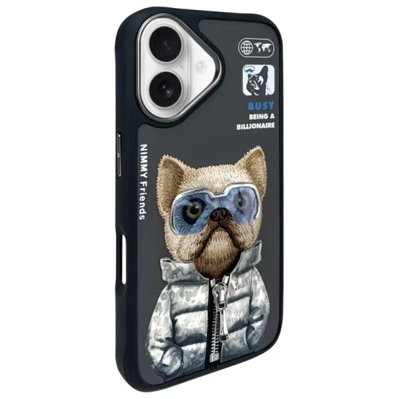 Nimmy Cool&Cute 2.0 Dog Custodia protettiva per Apple iPhone 16 6,1