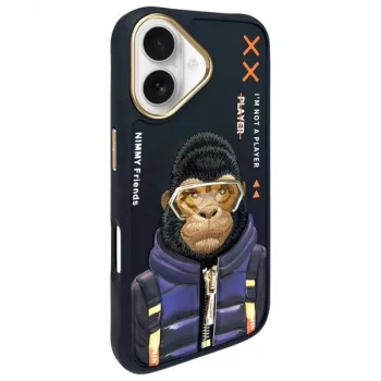 Nimmy Cool&Cute 2.0 Monkey Cover posteriore per Apple iPhone 16 6,1
