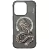 Nimmy Dragon Cover MagSafe per iPhone 16 Pro grigio