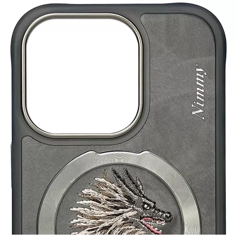 Nimmy Dragon Cover MagSafe per iPhone 16 Pro Max grigio