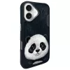 Nimmy Big Eyed Pet 2.0 Panda Cover per Apple iPhone 16 6.1 nero