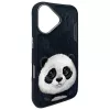 Nimmy Big Eyed Pet 2.0 Panda Cover per Apple iPhone 16 6.1 nero
