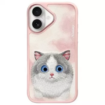 Nimmy Big Eyed Pet 2.0 Cat Cover posteriore per Apple iPhone 16 6,1