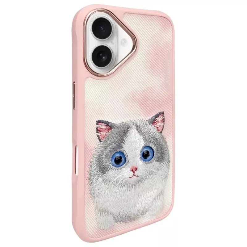 Nimmy Big Eyed Pet 2.0 Cat Cover posteriore per Apple iPhone 16 6,1