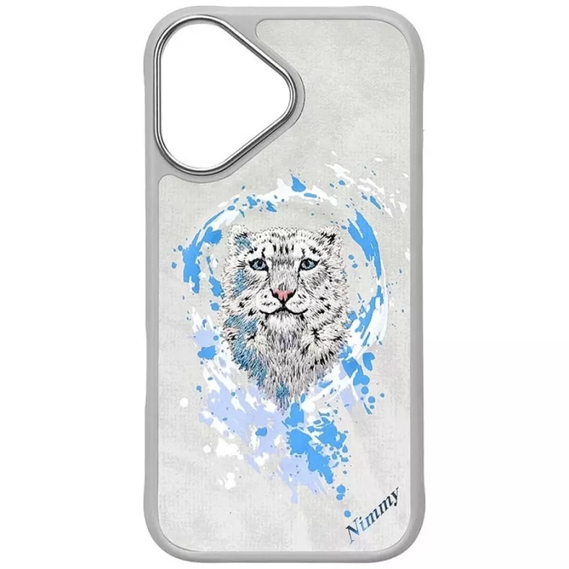 Nimmy Pantera Cover MagSafe per Apple iPhone 16 - grigio chiaro