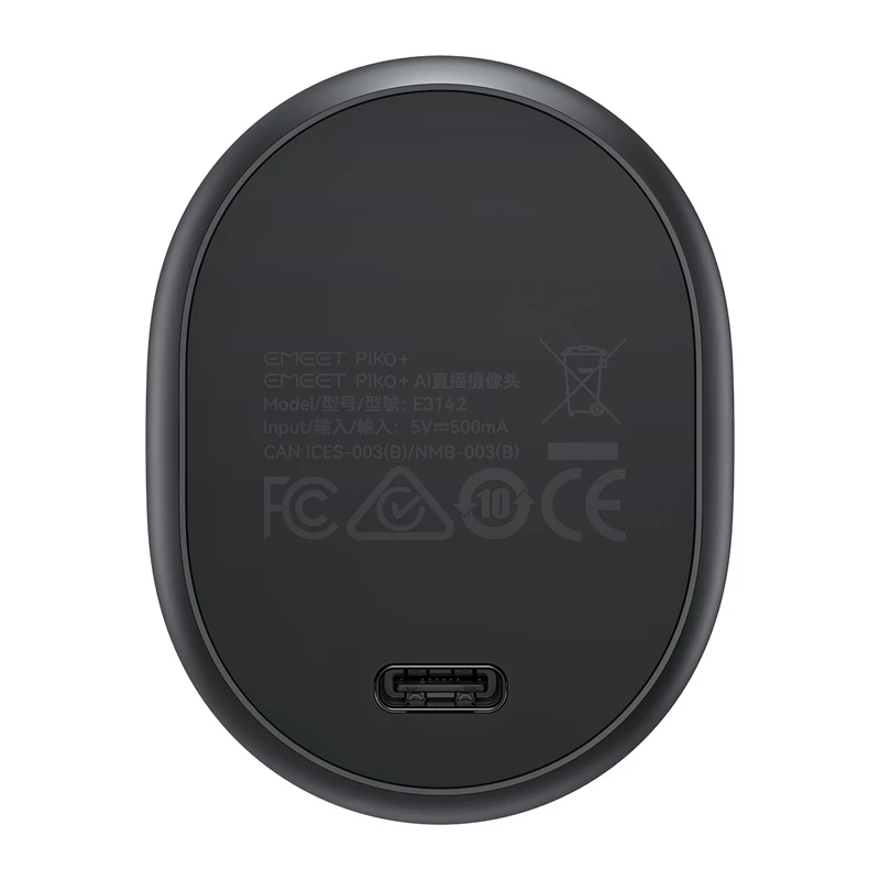 EMEET Piko Webcam, nero