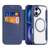 DUXDUCIS Skin X Pro wallet case per Apple iPhone 17 Air compatibile MagSafe con porta carte - blu