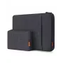Inateck Custodia per Laptop 13 pollici con tasca accessori, feltro, nero-grigio, LB01006/S1